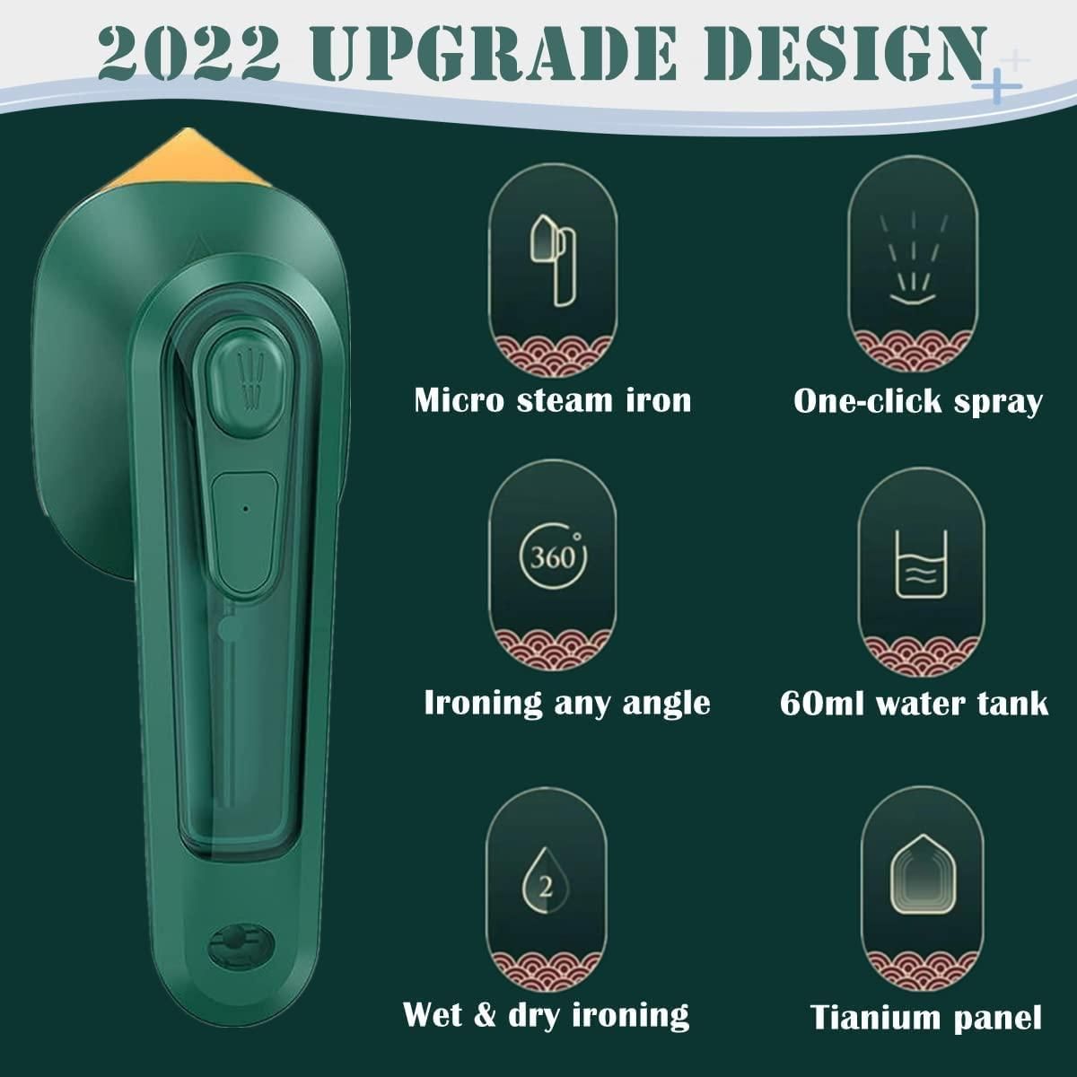SteamGo Mini – Portable 2-in-1 Travel Iron & Garment Steamer